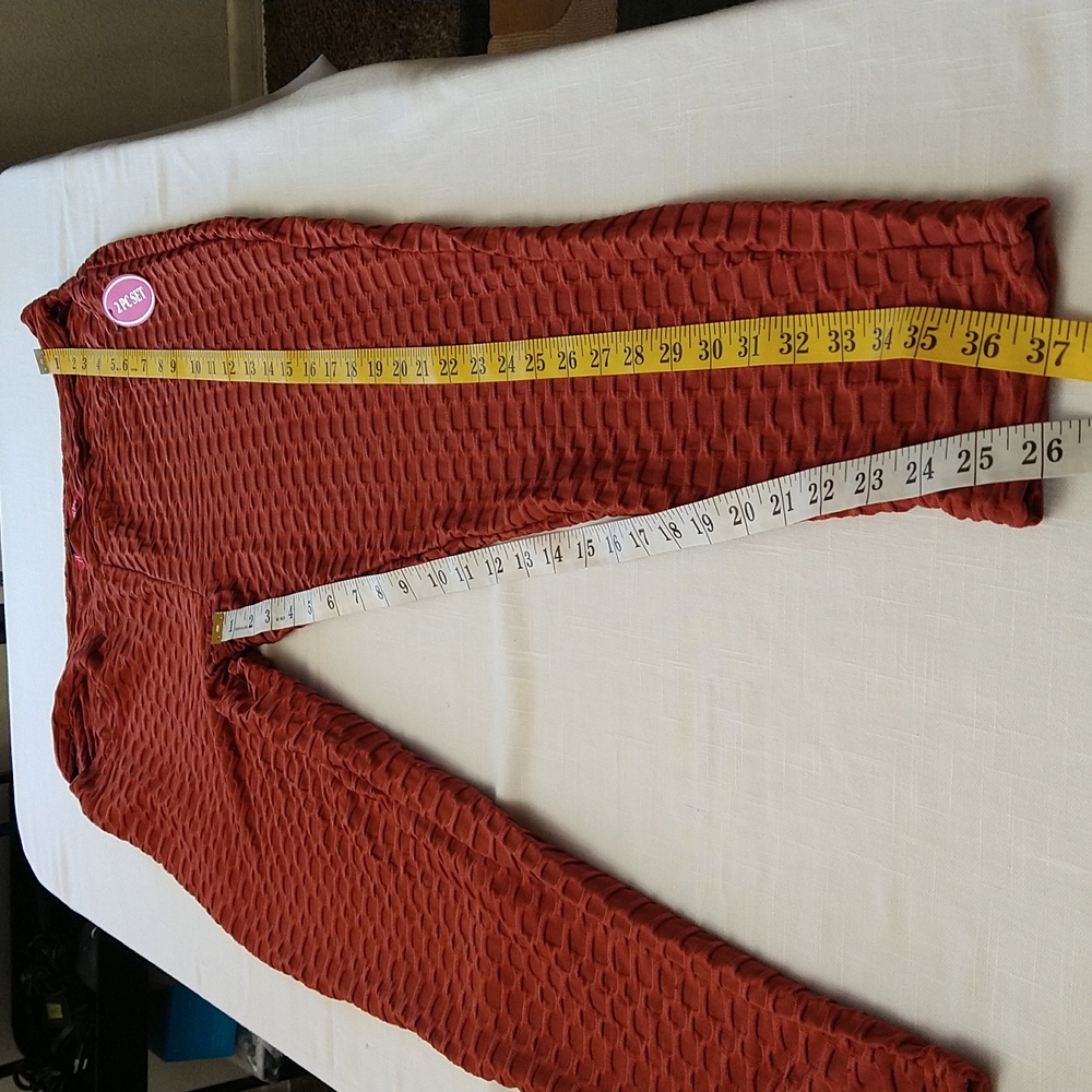 Brazilian leggings and crop jacket set size Xlarge Honeycomb style - Picture 9 of 14